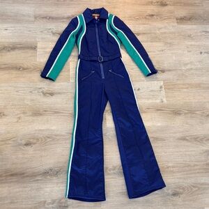 Rare Vintage 70s One Piece Ski Suit Innsbruck Jumpsuit Snowsuit Onesie